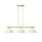 Z-Lite Cobalt Billiard, 3-Light, 14.25 In.W x 49.5 In.L x 10.5 In.H, Modern Gold/Golden Mottle 152MGLD-AGM13 - alternate 6